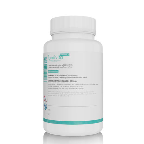Vitamina D - 60 Cápsulas - 250mg - Famivita