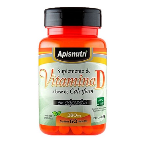 Vitamina D 280Mg - 60 Cápsulas - Apisnutri
