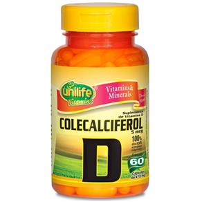 Vitamina D Colecalciferol 60 Capsulas 500mg - Unilife