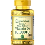 Vitamina D D-3 10000ui 200 Softgels Importado Puritans Pride
