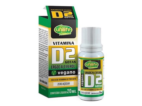 Vitamina D2 em Gotas 20Ml Unilife