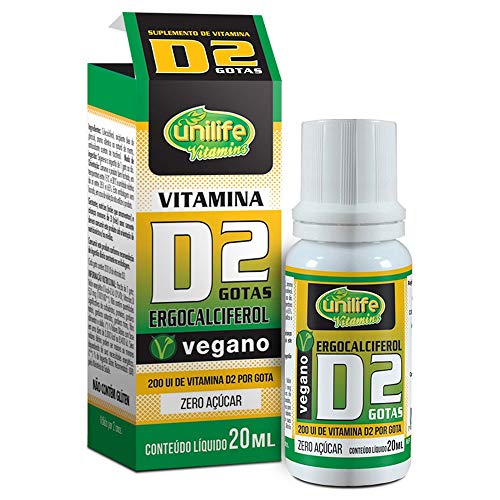 Vitamina D2 Gotas Vegano 20ml Unilife