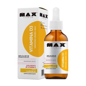 Vitamina D3 Max Titanium - 30Ml - Laranja