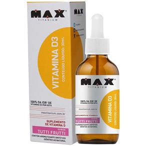 Vitamina D3 - Max Titanium - Laranja