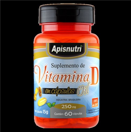 Vitamina D Oil 250Mg C/60 Cápsulas Apisnutri