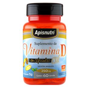 Vitamina D Oil 250mg C/60 Cápsulas Apisnutri