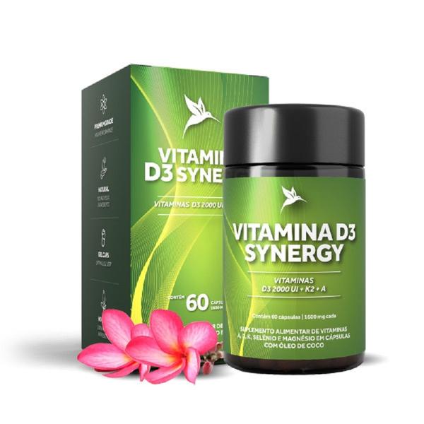 Vitamina D3 Synergy (60 Cápsulas) - Pura Vida