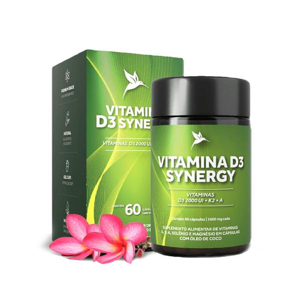 Vitamina D3 Synergy Puravida - 60 Cápsulas