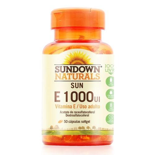 Vitamina e 1000 Iu com 50 Cápsulas Sundown Naturals
