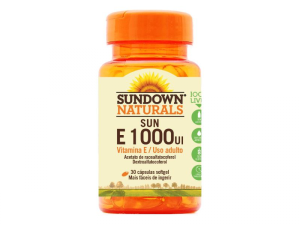 Vitamina e 1000 Ui Sundown 30 Cápsulas - Sundown Naturals Vitaminas