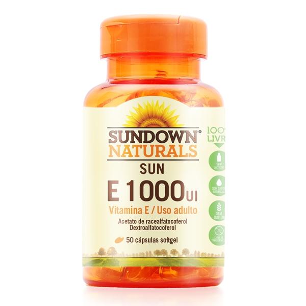 Vitamina e 1000UI com 50 Cápsulas Sundown Naturals