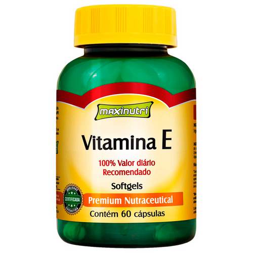 Vitamina e 10Mg - 60 Cápsulas - Maxinutri