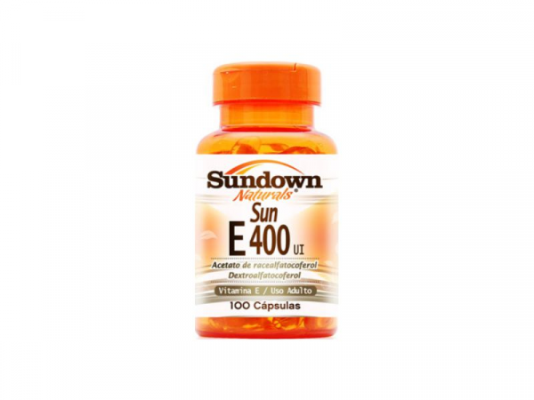 Vitamina e 400 IU Sundown 100 Cápsulas - Sundown Naturals Vitaminas