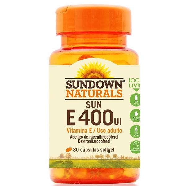 Vitamina e 400 UI Sundown 100 Cápsulas - Sundown Naturals Vitaminas