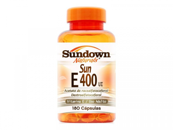 Vitamina e 400 Ui Sundown 180 Cápsulas - Sundown Naturals Vitaminas