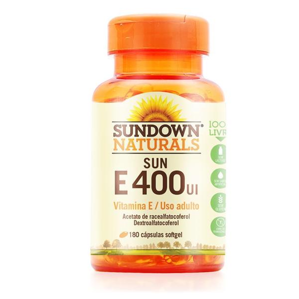Vitamina e 400 UI Sundown 180 Cápsulas - Sundown Naturals Vitaminas