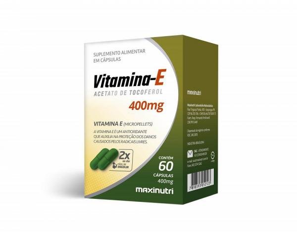 Vitamina e 400mg 60 Cápsulas Maxinutri