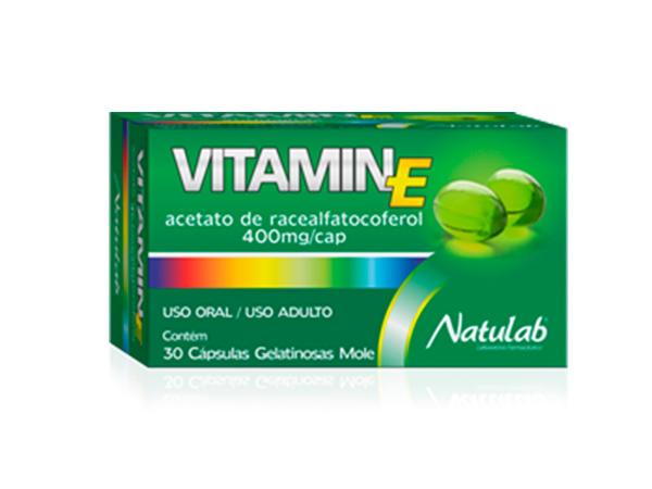 Vitamina E 400mg Natulab Excelente Antioxidante 10 CX Total 300 Caps Gelatinosas