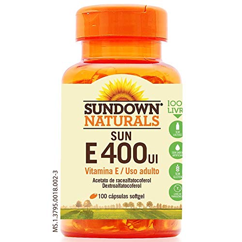 Vitamina e 400UI - 100 Cápsulas, Sundown Naturals, Sundown Naturals