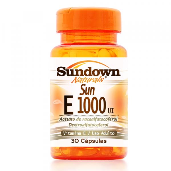 Vitamina e Sundown Naturals e 1000UI 30 Cápsulas