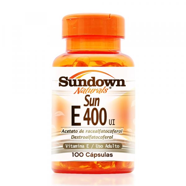 Vitamina e Sundown Naturals e 400UI 100 Cápsulas