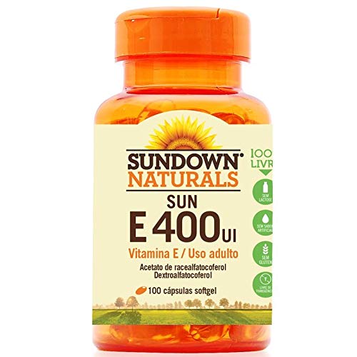 Vitamina e Sundown Sun e 400ui C/ 180 Cápsulas