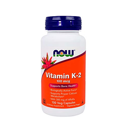 Vitamina K2 100mcg (100 Vcaps) Now Foods