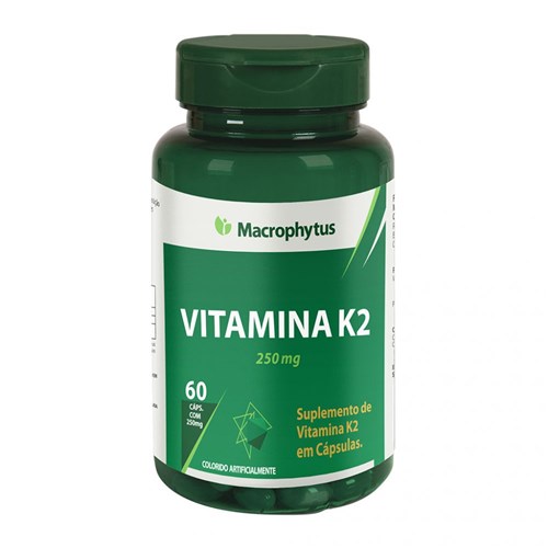 Vitamina K2 Menaquinona 250mg 60cps Macrophytus