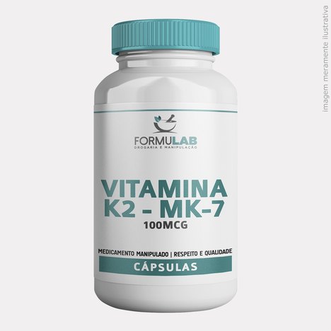 Vitamina K2 - Mk 7 - 60 Cápsulas