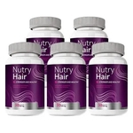 Vitamina para Cabelo - Nutry Hair 500mg - 05 Potes (Original)