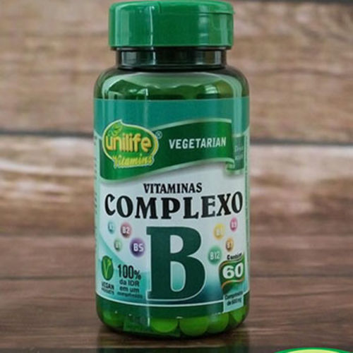 Vitaminas do Complexo B 60 Comprimidos 500 Mg Unilife