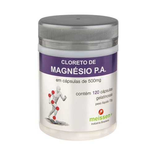 Vitaminas e Minerais Cloreto de Magnésio - Meissen - 120 Caps