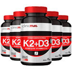 Vitaminas K2 + D3 5 Unidades De 30 Cápsulas Clinic Mais