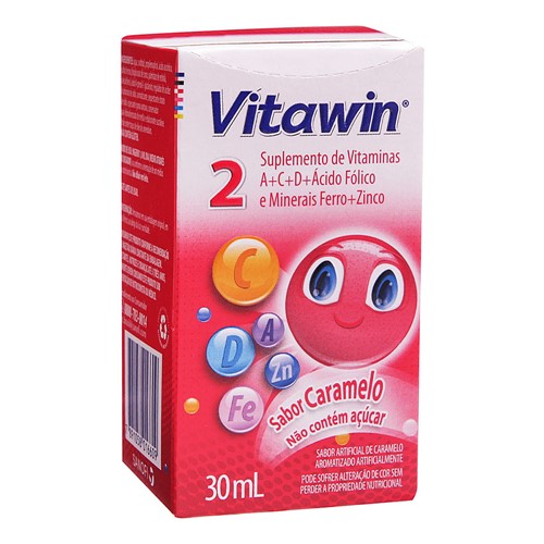 Vitawin 2 Gotas com 30ml Sabor Caramelo