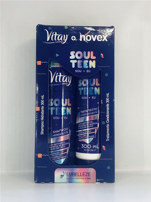 Vitay Novex Soul Teen Shampoo e Condicionador 300Ml