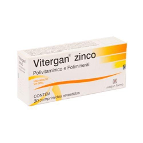 Vitergan Zinco com 30 Comprimidos Revestidos Marjan