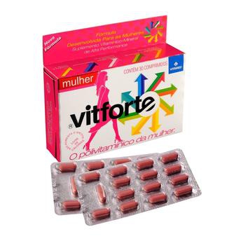 Vitforte Mulher 30cp - Vitamed - Polivitamínico da mulher