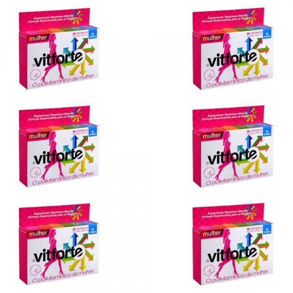 Vitforte Mulher Suplemento Vitamínico C/30 (kit C/06)