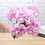 Artificial Hydrangea Flor de pano Slik com 5Heads para Home Decor casamento