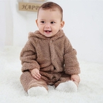 Viva Modelo mais recente Presente Infante recém-nascido bonito do bebê animal adorável com capuz manga comprida Romper Jumpsuit
