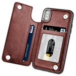 Viva Multifuncional Magnetic carteira de couro Card Case slot à prova de choque Capa de proteção completa para iPhone X 7/8 7/8 Além disso,