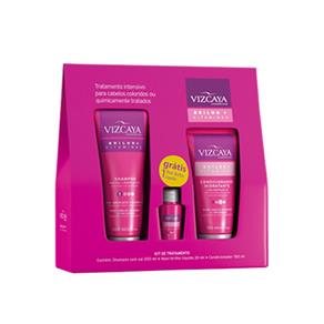 Vizcaya Brilho + Vitaminas Vizcaya - Kit de Shampoo 200ml + Condicionador 150ml + Ampola 20ml Kit