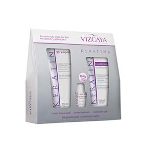 Vizcaya Keratina Vizcaya - Kit Shampoo + Condicionador + Ampola Kit