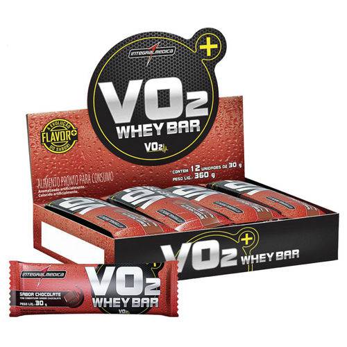 Vo2 Whey Bar Chocolate 30G - 12 Unidades - Integralmedica