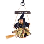 Voar Broomstick Witch Forma pendurado pingente Halloween Bar Decoração