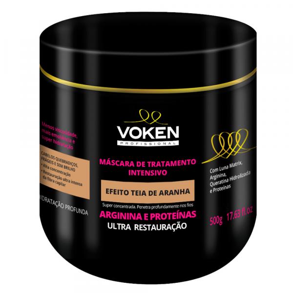 Voken Efeito Teia de Aranha Arginina e Proteínas - Máscara de Tratamento