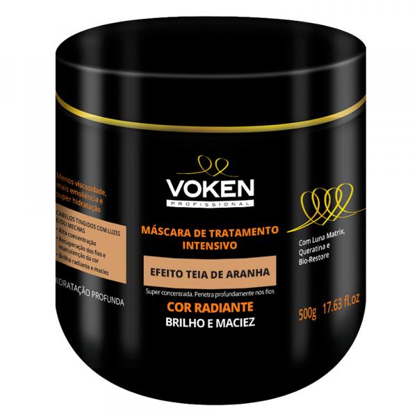 Voken Efeito Teia de Aranha Cor Radiante - Máscara de Tratamento