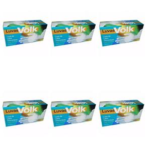Volk Luvas para Procedimentos Látex G com 100 - Kit com 06