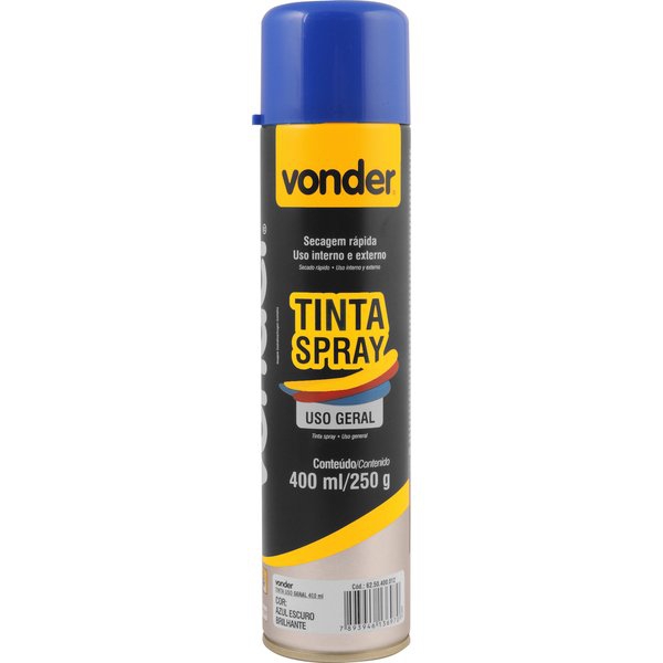 VONDER - Tinta em Spray Azul Escuro, com 400 Ml