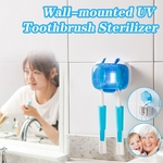 Wall-montado UV Toothbrush Esterilizador Cole porta-escovas Copa do rack